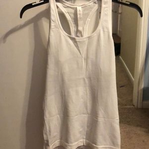 White lululemon tank top. Size 4